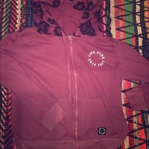 VS PINK  Tropical Blush Zip Up